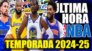 Los QUINTENTOS TITULARES, FECHAS CLAVE y GUIA de CADA EQUIPO NBA en la Temporada 2024-25 🚨💣