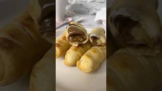 TEQUEÑOS de NUTELLA #receta #facil #nutella #tequeños #venezuela #rico #rapido #postre #dulce #short