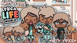 Aesthetic Family Morning 🌞🏡 | *WITH VOICE 🗣️🎙️* | Toca Life Roleplay |