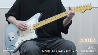 WhiteGuitars -  stilblu Model JM. Glassy 093 - Ice Blue Metallic