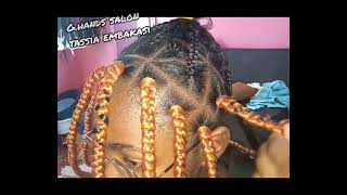 Can't grip I achieved Box braids/Diy How to grip box braids neatly