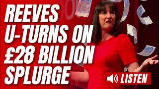 REEVES U TURNS ON LABOUR’S MASSIVE £28 BILLION GREEN PLAN