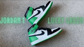 Nike Air Jordan 1 High Lucky Green Review and on feet look!