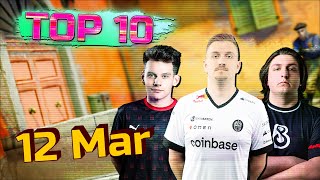 Top 10 FACEIT plays - Mar 12, 2023 / CS:GO PRO Highlights