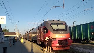 Поездка на электропоезде ЭП3Д-0022 Краснодар - Ростов-на-Дону / Krasnodar - Rostov-na-Donu train