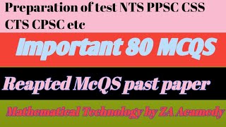 All Test preparation of exam for NTS PPSC CPSC CSS CTS PTS or any force or civil department ,