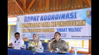 PEMKAB PESIBAR GELAR RAPAT PEMANFAATAN DATA KEPENDUDUKAN DAN PROGRAM SMARTVILLAGE SE-KAB. PESIBAR