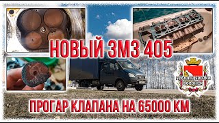 Новый ЗМЗ 405  Прогар клапана на 65000 км