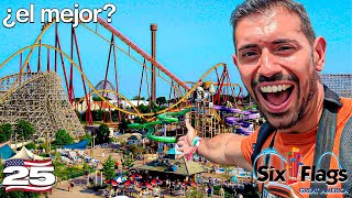 Así es SIX FLAGS GREAT AMERICA 🇺🇸 El parque MÁS SALVAJE de Illinois