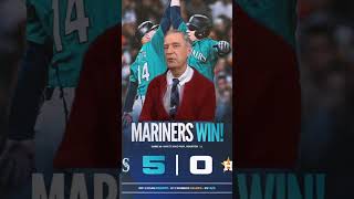 Mariners and Logan Gilbert hand it to the Astros!!! M’s win 5-0!!! #mariners #mlb #baseball