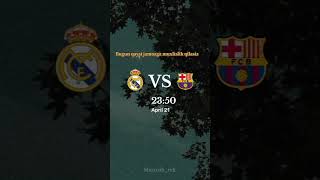 Real Madrid vs Barselona kament govvvv