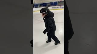 Gabe’s first time ice skating Richfield ice arena