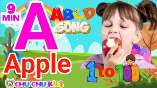 Phonics Song with TWO Words - A For Apple - ABC Alphabet Songs with Sounds for Children