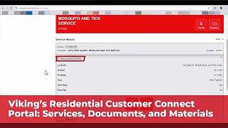 Viking's CustomerConnect Portal Video 3 of 4: Residential Services, Documents, and Materials