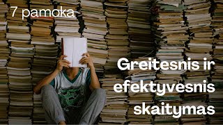 Greitesnis ir efektyvesnis skaitymas. Video programa. 07. Regresija