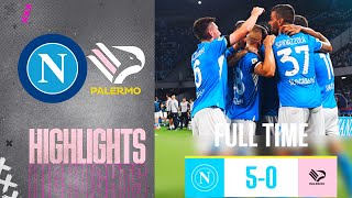 Napoli - Palermo (5-0) Gli Highlights | Coppa Italia 2024 | Napoli-Palermo | SSC Napoli vs Palermo