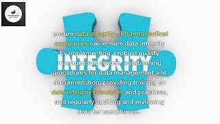 Ensuring Data Integrity in Pharmaceutical Operations #DataIntegrity #GMP #regulatorycompliance