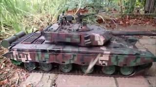 Heng Long ZTZ 99A digital camouflage. Second camouflage test with off-road driving.