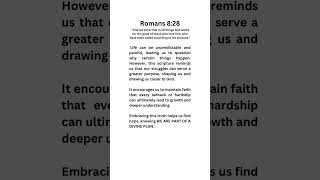 Romans 8:28 #bibleverse #bibleversedaily