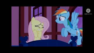 Rainbow Dash and Fluttershy awkwardly embarrassing moment