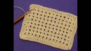 Left Handed Crochet For Beginners. ONE ROW Wonder #9 EASY QUICK crochet for Blankets and Much More