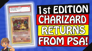 1st Edition Pokemon Charizard Card Returns from being Graded at PSA + For Position Only Test Cards!!