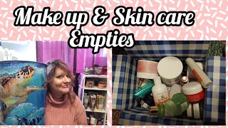 Empties skin care & make up #empties products I used up.  Lots of Boxycharm & Subscription Boxes