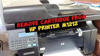 How to Remove Cartridge from HP Printer M1212 #youtubeshorts #viral