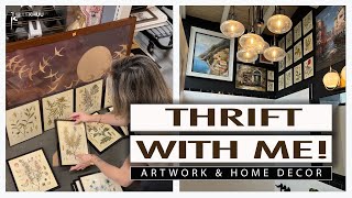 SHOP WITH ME: My BEST Thrift Shopping Tips! (Art + Home Decor)