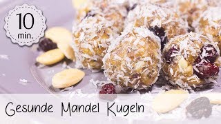 Gesunde Mandel Kugeln (überraschend lecker!) - Vegane Bliss Balls selber machen! | Vegane Rezepte