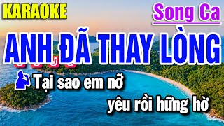 Karaoke Anh Đã Thay Lòng Nhạc Sống Song Ca | Yến Như