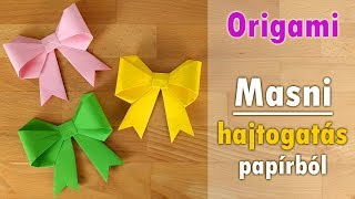 Papír masni hajtogatása | Origami | Manó kuckó