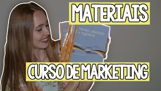 Materiais que usei na Faculdade de Marketing (EAD)