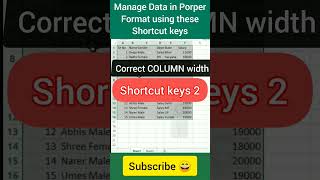 Excel Top 5 Shortcut Keys #exceltech #excelshortcuts #exceltricks #excel