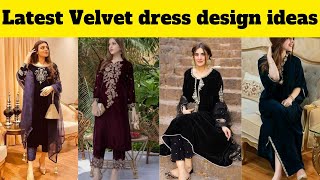 Beautiful#trendy#latest velvet dress designs | Casual#partywear velvet dress designs