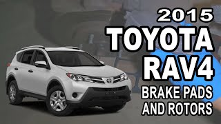 [E126] Changing brake pads and rotors on a 2015 RAV4.