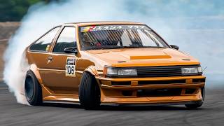 Toyota AE86 Drifting. Drift Legend Corolla Levin & Sprinter Trueno