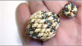 How to connect the Beaded bead to the Post Earring to create the Dangle earring