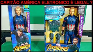 Review Bonecos Capitão América Eletrônico PowerFx-Vingadores Guerra Infinita - Avengers Infinity War