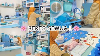 AKHIRNYA RUMAH BERSIH 😮‍💨 BABY CENNA MANDI LANJUT DITINGGAL BUNA MASAK & BEBERES 😍