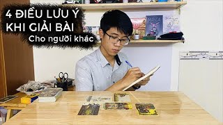 4 ĐIỀU LƯU Ý KHI GIẢI BÀI CHO NGƯỜI KHÁC (P1) | TỰ HỌC TAROT CÙNG KHÁNH JAY