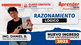 🔴 LIVE - Clase de Razonamiento Lógico para el ingreso a la UNIVERSIDAD ✅