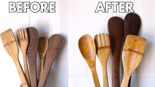 Wooden Spoon Deep Cleaning| How To Disinfect Once A Week| Make Them Brand New