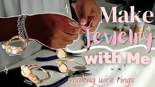 Small Business Diaries! Making Wire Rings | Make Jewelry with Me