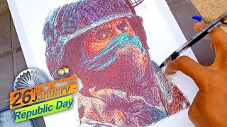 Republic day drawing 🇮🇳 | 26th january special | scribble art