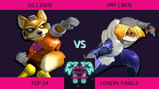 GG | Zain (Fox) vs. IMP | Ben (Sheik) - ECF 174 Top 24 Losers Finals SSBM