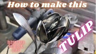 How to make this Tulip from Cutlery!