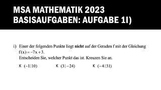 MSA Mathematik 2023 Berlin/Brandenburg Aufgabe1i)