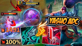 YASUO ADC É O MAIOR PESADELO DA BOT LANE COM ESSA BUILD OP !! - LEAGUE OF LEGENDS