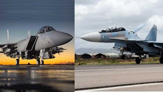 Fighter Aircraft Sukhoi Su-35 and F-15 EX In Action | HD Video 2021